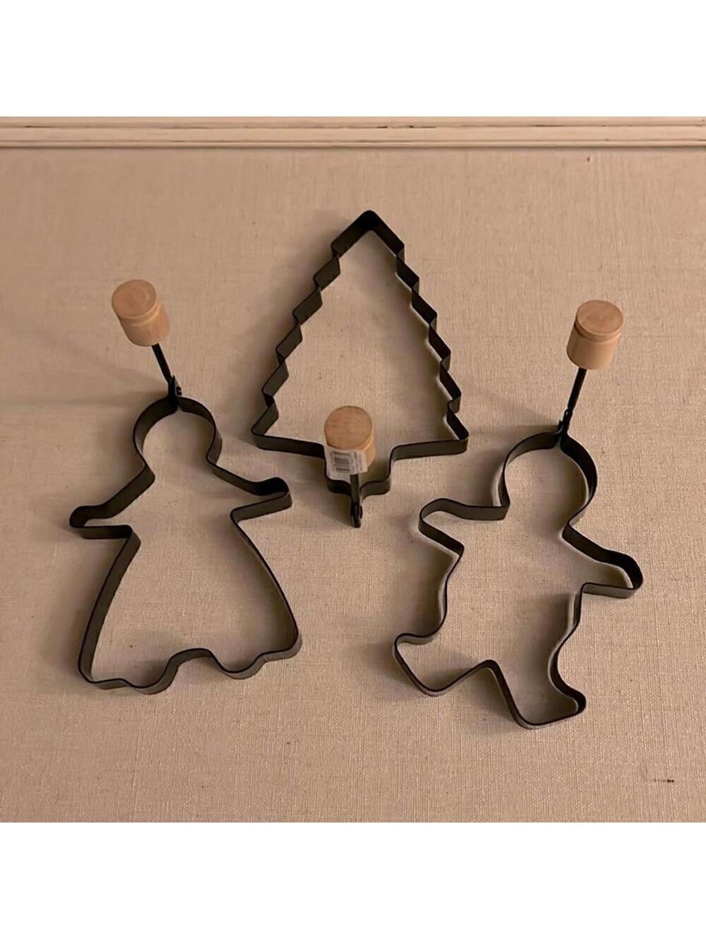 Norpro set of 3 Christmas pastry/ cookie/ pancake cutters NWT